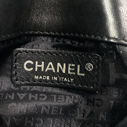 Chanel Shoulder Bag Jacket Black Silver Hardware / Coco Mark / Matelasse