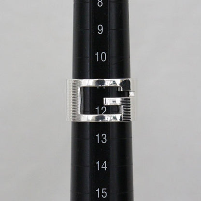 Gucci G Logo Wide Ring No 11 AG 925 Silver E1634