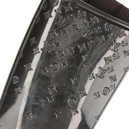 Louis Vuitton Monogram Drops Line Rubber Long Boots Women's 36 Black Made In