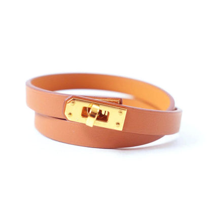 Hermes Mini Kerry Dubreuil Gold Hardware Current Bracelet Vosuift W Engraved