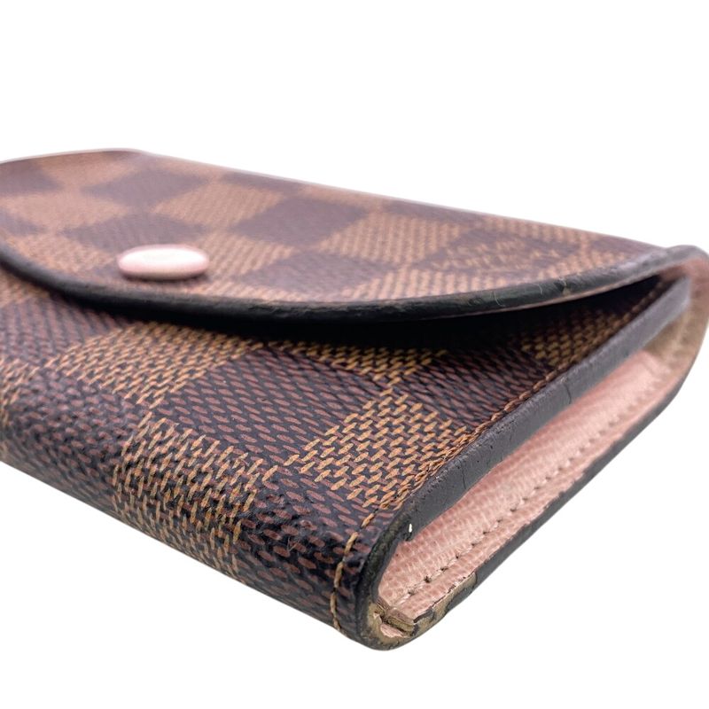 Louis Vuitton N64423 Portmonnais Rosali Fragment Case Damier Card Case Wallet