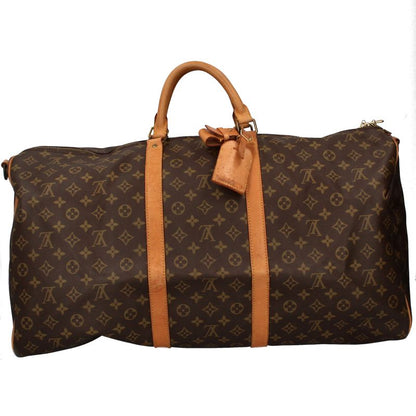 Louis Vuitton Keepall Bandoliere 60 M41412 Monogram Ladies Boston Bag Brown
