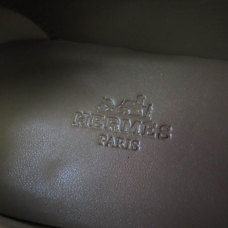 Hermes Moccasin Destin Silver Hardware Leather Loafer With Kelly Buckle White