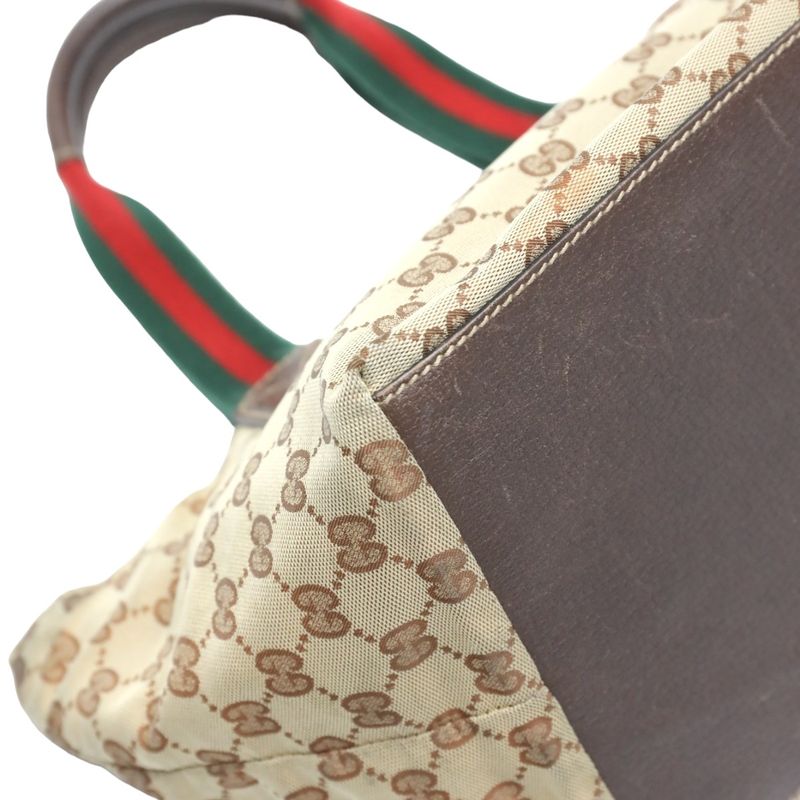 Gucci 131228 Tote Bag GG Canvas Handbag Gucci Beige
