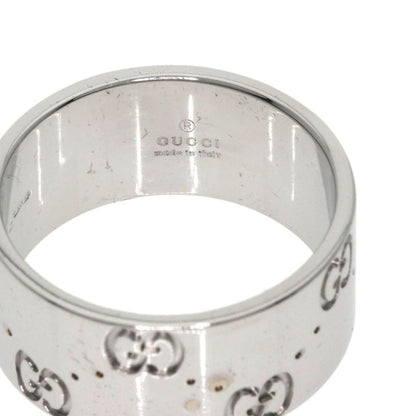 Gucci Icon Wide #15 Ring - 18K White Gold Ladies