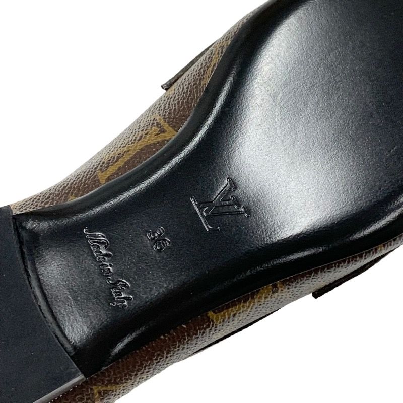Unused Louis Vuitton Upper Case Line Monogram Loafer Flat Shoes Lvhardware