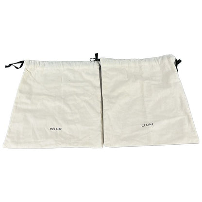 Celine ③ Leather Short Boots Women's Brown 36