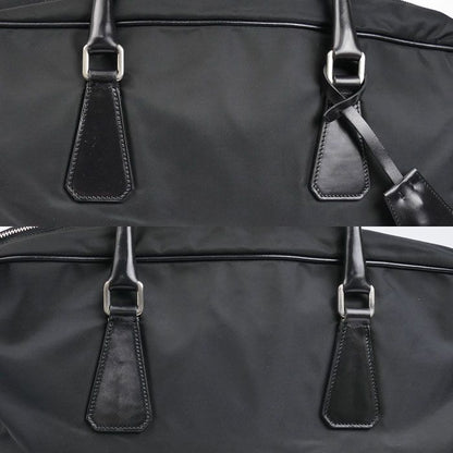 Prada Tessuto Travel Briefcase Black Vs0067 Men's Preowned