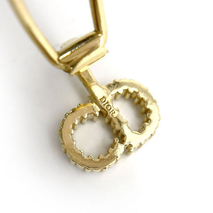 Dior Christian Dior CD Logo Earring Plated Gold Color *no Silicon Earring Back