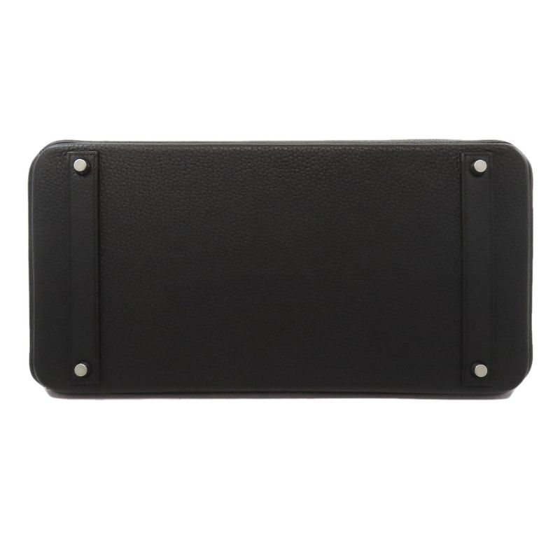 Hermes Birkin 40 Silver Hardware Handbag Taurillon Women