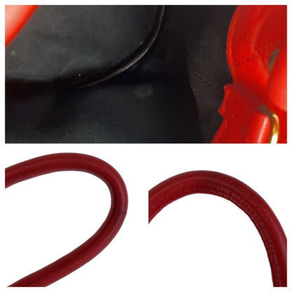 Balenciaga B Bucket Bag Red 600327 Shoulder Bag Handbag 2way Women 504527