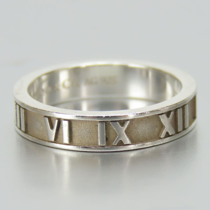 Tiffany & Co Ring / Ring Atlas 925 Silver Approx 3.2g Silver Narrow Accessories
