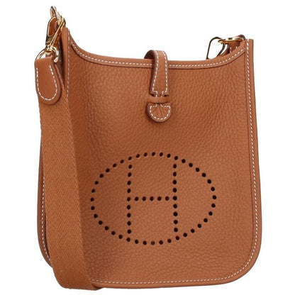 Hermes Evelyn TPM W Engraved Ghardware Gold Taurillon Clemence Shoulder Bag