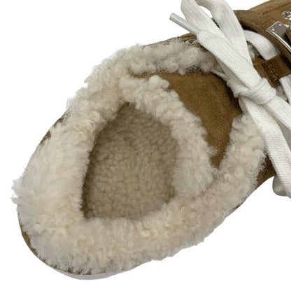 Hermes Day Sneakers Shoes Suede Mouton Brown Silver Kelly Hardware Boa