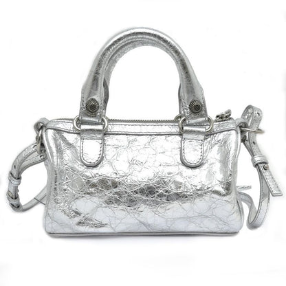 Balenciaga Luca Gol Nano 792599 Metallic Silver - 2WAY Handbag Shoulder