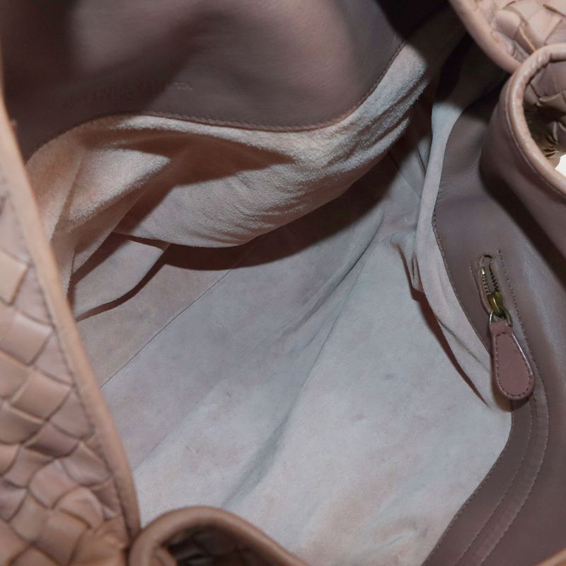 Bottega Veneta Intrecciato One Shoulder Bag Leather Brown Intrecciato Shoulder