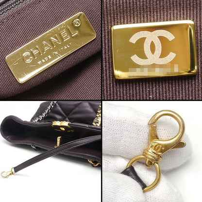 Chanel 19 Dizneuf Chain Tote Bag Dark Brown Matelasse