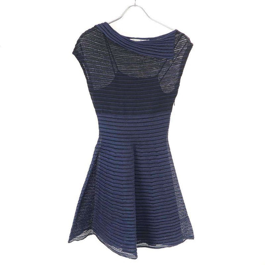 Christian Dior Sleeveless Design Dress 5c24614am535 Navy 36