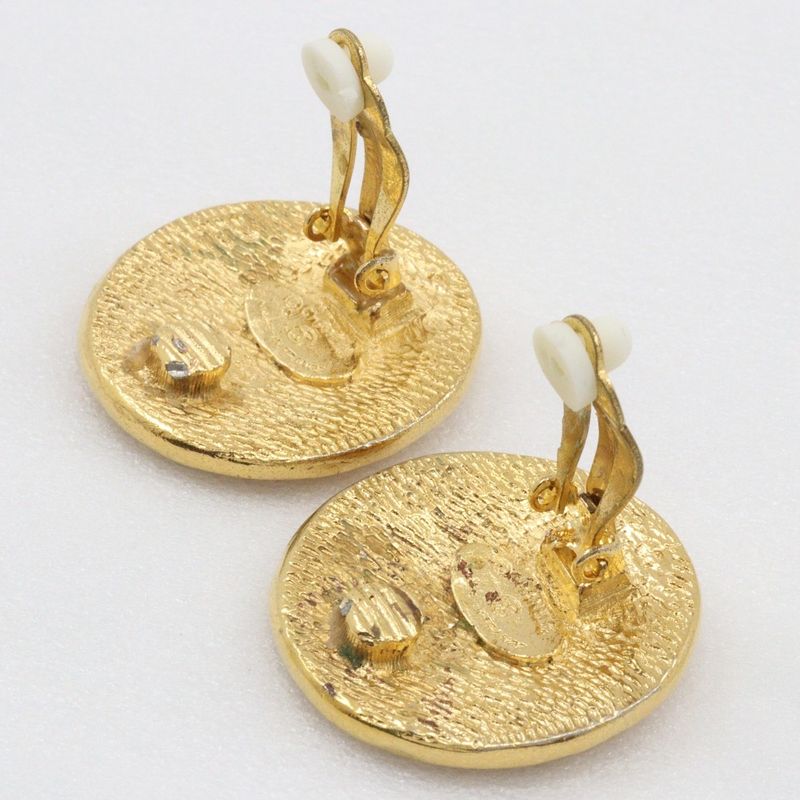 Chanel 31 RUE Cambon Vintage Gold Plated Gold Ladies 23g Earrings