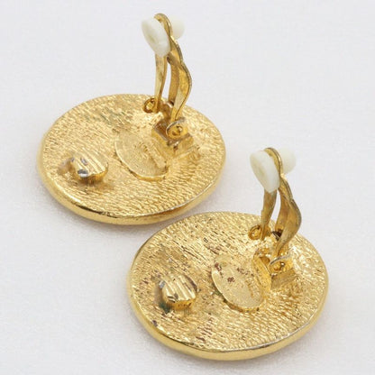 Chanel 31 RUE Cambon Vintage Gold Plated Gold Ladies 23g Earrings