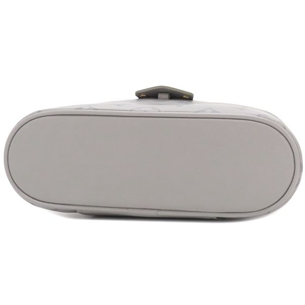 Louis Vuitton 2way Bag Vanity Chain Pouch Calfskin Leather Trianon Gray Gold