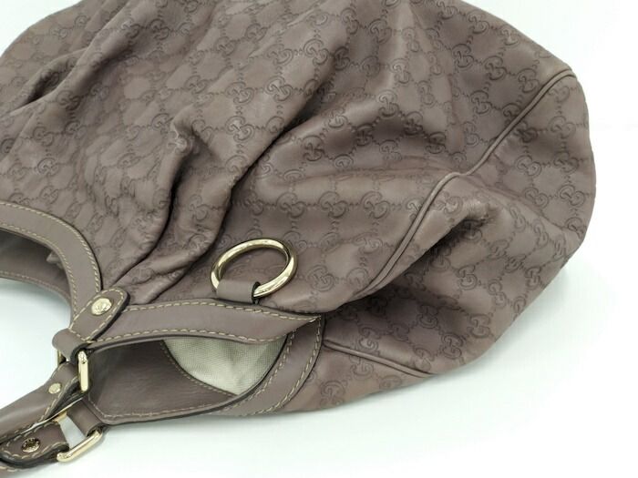 Gucci Sookie Handbag Leather Purple 211943