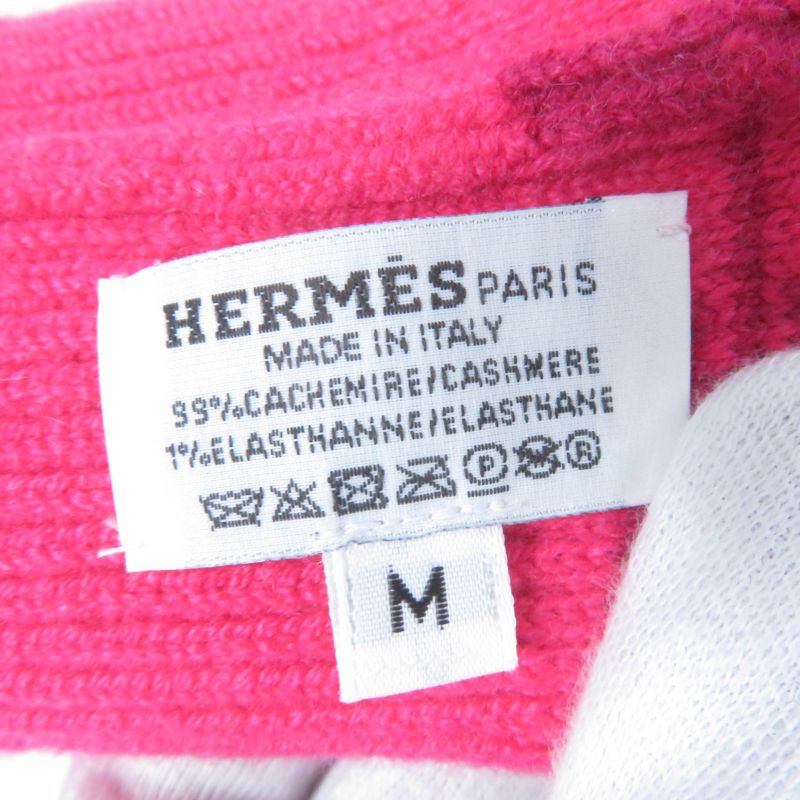 Hermes H232006g Heaven Haven Rose Extrême Cashmere Chaine D'ancre Knitted