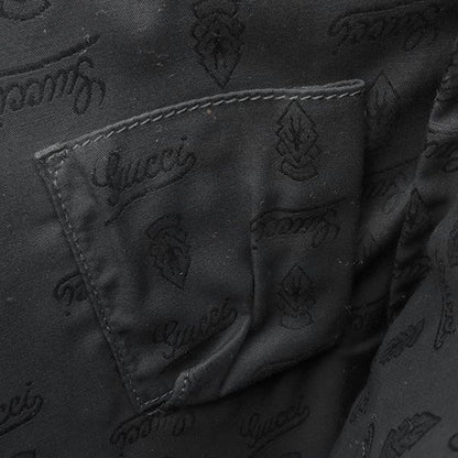 Gucci Shoulder Bag GG Imprime Shoulder Bag PVC Black Silver Hardware Black