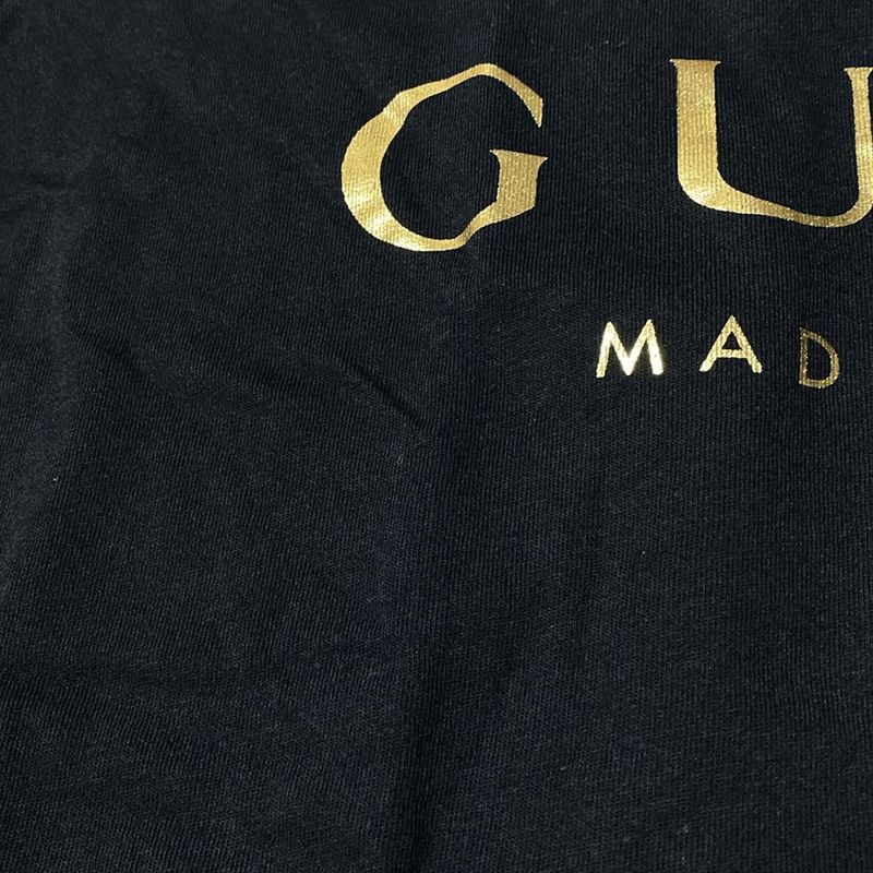 Gucci Short Sleeve T-shirt Size S Women - 271582 X3660 Black And Gold Crew Neck