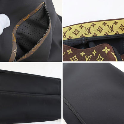 Louis Vuitton Leggings With Elastic Belt Black Size 36 Spats Fashion