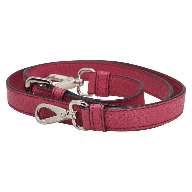 Prada Shoulder Strap Name Tag Clochette Key Padlock Set Pink Leather Women Prada