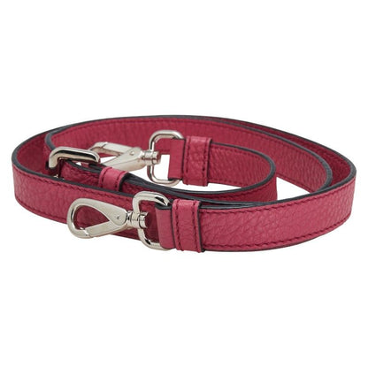 Prada Shoulder Strap Name Tag Clochette Key Padlock Set Pink Leather Women Prada