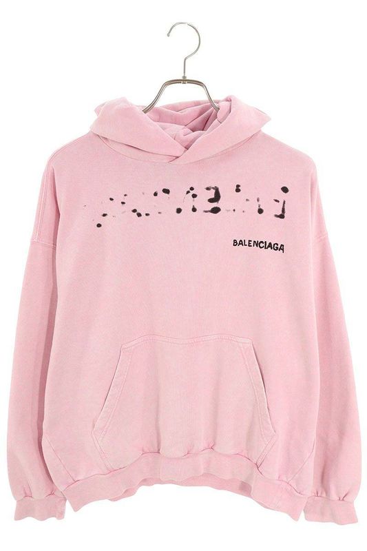 Balenciaga 767877 Tovo6 Hand Draw Medium Fit Pullover Hoodie Men's XS