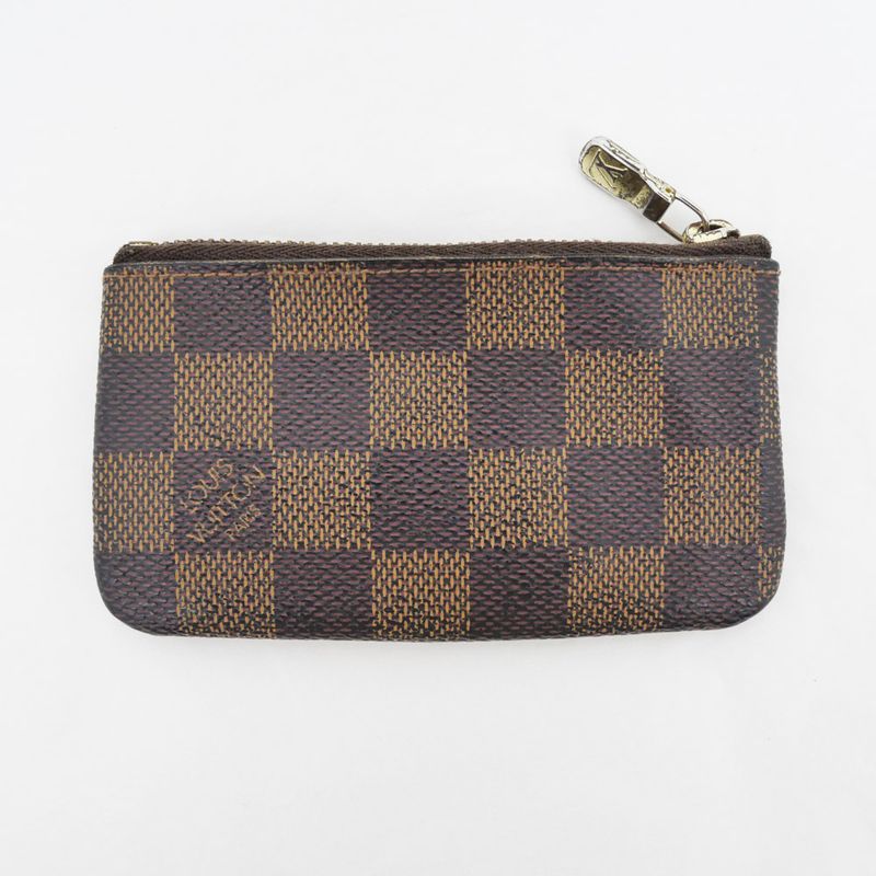 Louis Vuitton Pochette -cles Coin Case Key-ring Damier Brown N62658