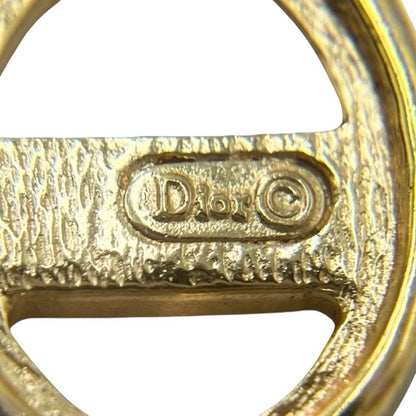 Christian DIOR Necklace Metal Vintage Gold Plated Snake Chain Gold