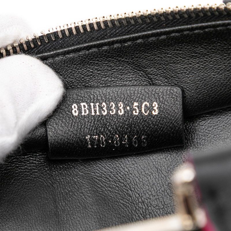 Fendi Mini Troisage Handbag Shoulder Bag 2WAY 8bh333 Black Calf Women Fendi