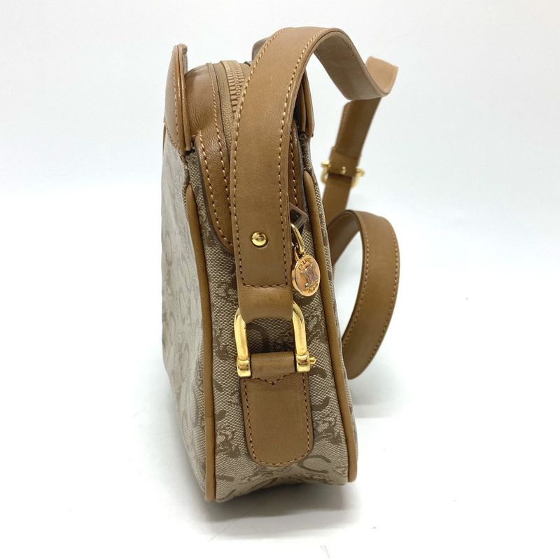 Celine Shoulder Bag C Macadam Pvc/leather Beige