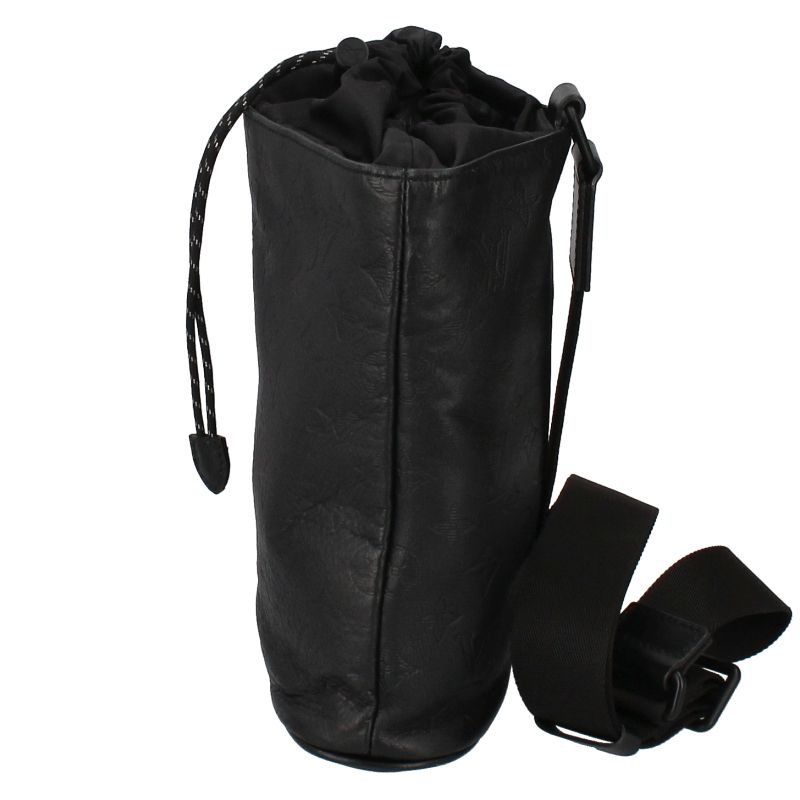 Louis Vuitton Chalk Su Ring Bag M44633 Monogram Shadow Women's Body Bag Noir