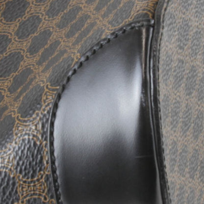 Celine Macadam Pattern Dm00/2 Tote Bag Pvc/leather Brown Basic Chic