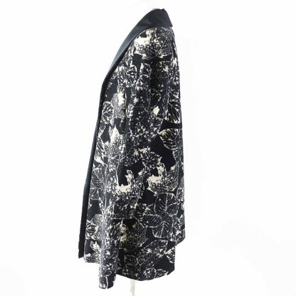 CHANEL P60011 Cotton Partially Lined Silk Coco Mark Buttons Total Pattern Shawl