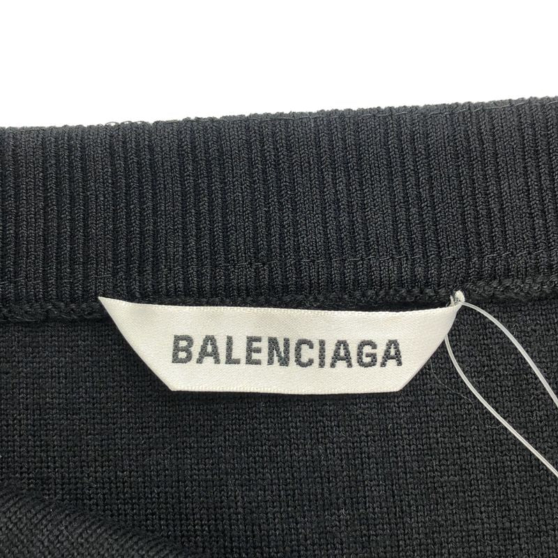 Balenciaga 20aw Heavyweight Ribbed Knit Skirt 641415 Black M