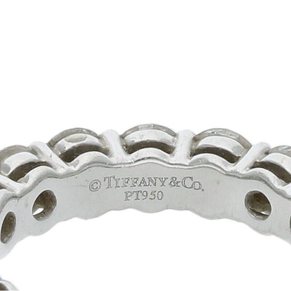 Tiffany & Co Forever Band Pt950 Pavé Diamond Platinum Ring Men's Size 8