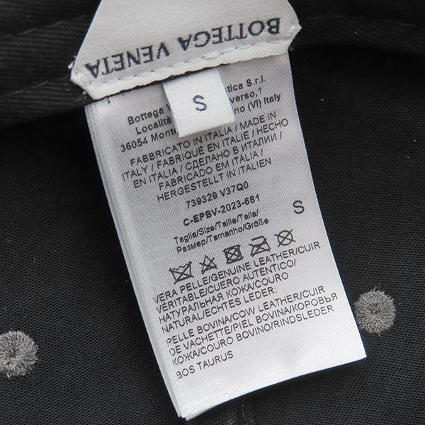 Bottega Veneta Cap Flannel Print Nubuckles Cles Leather Charcoal S Hat Dark