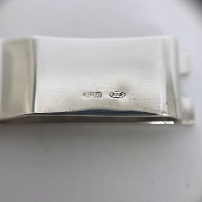 Gucci Money Clip Ec22539 Silver Polished
