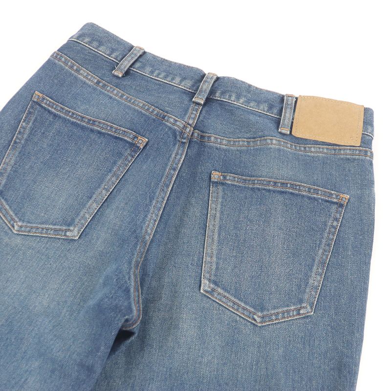 Celine N112 640E 07WS Washed Skinny Pants Denim Pants Indigo Blue 29 Made In