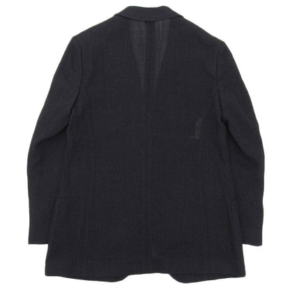 Fendi Current Black Tag Wool Silk Blend Organdie Summer Jacket 50 Black Men's