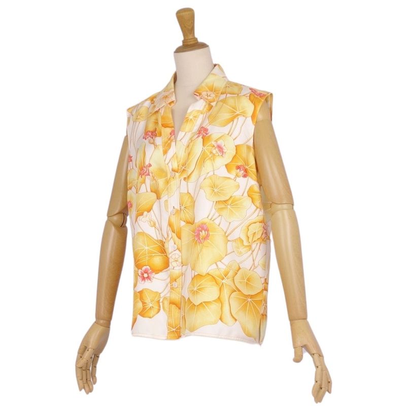 Hermes Shirt Margiela Period Blouse Sleeveless All Over