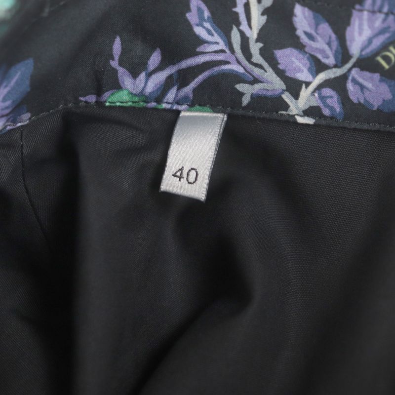  DIOR Homme 293c517a5679 100% Cotton Floral Print Flap Short Sleeve Short