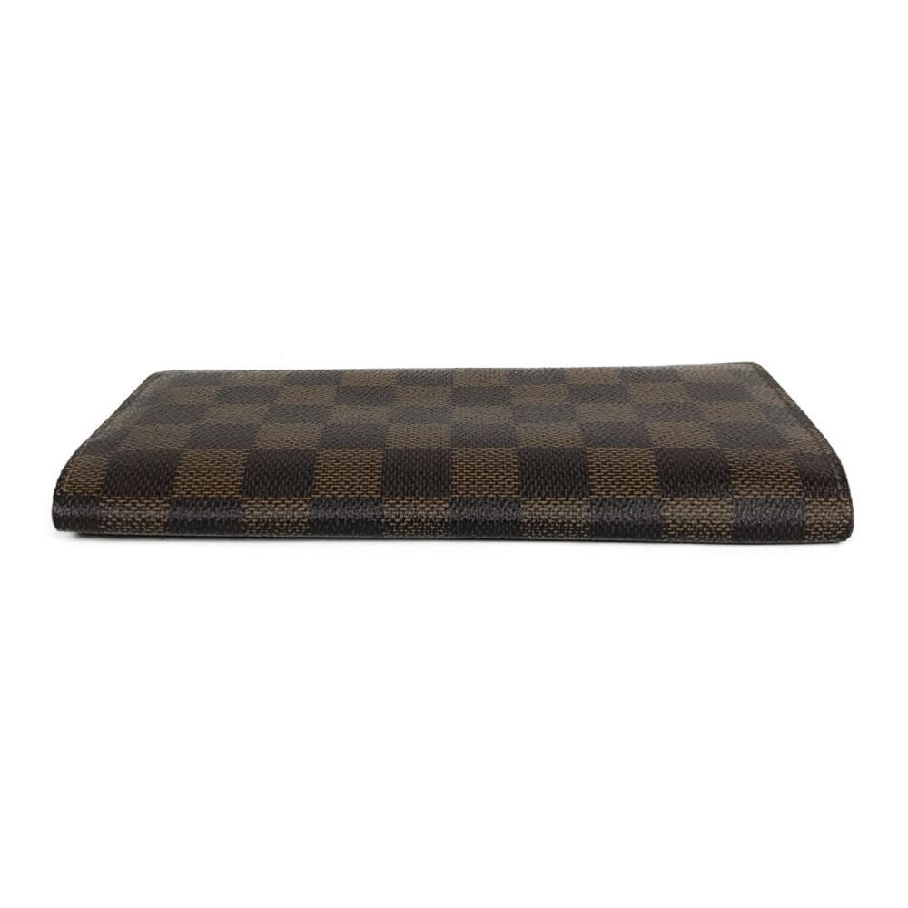 Louis Vuitton Damier Portefeuille/brother Bifold Long Wallet N60017 Brown
