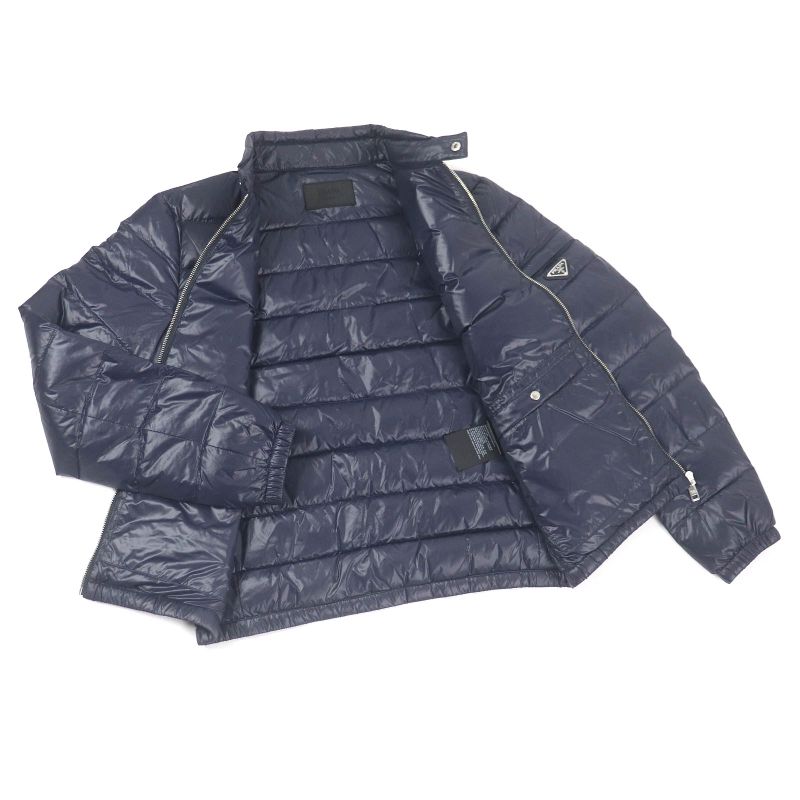 Prada 2021 Sga506 Triangle Logo Triangle Plate Stand Collar Light Down Jacket